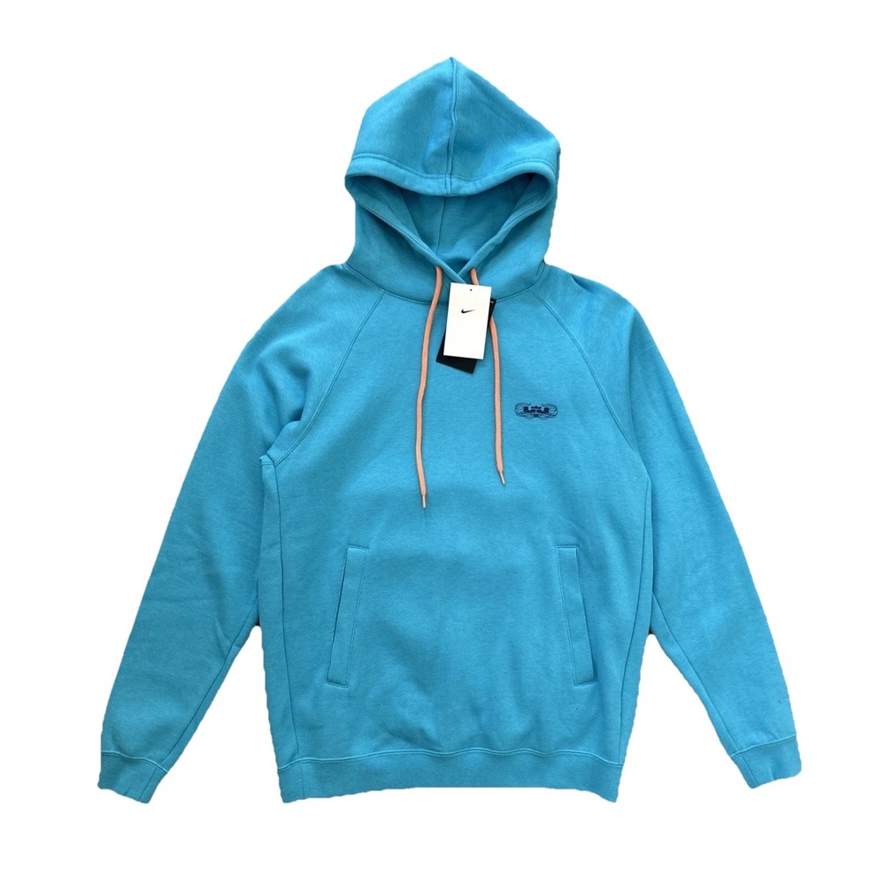 Nike LeBron 20 Year Career Hoodie Blue Lion Graphic Loose Fit‎ Men's Small NWT